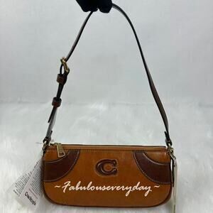 Coach Coachtopia Bowling Small Shoulder Bag Upcrafted Leather/Tan/Saddle CFB01